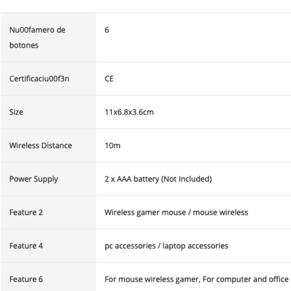 2.4G 6 Key Wireless Mouse Optical For Laptop Computer PC Gamer CSGO PUBG - Picture 12 of 13